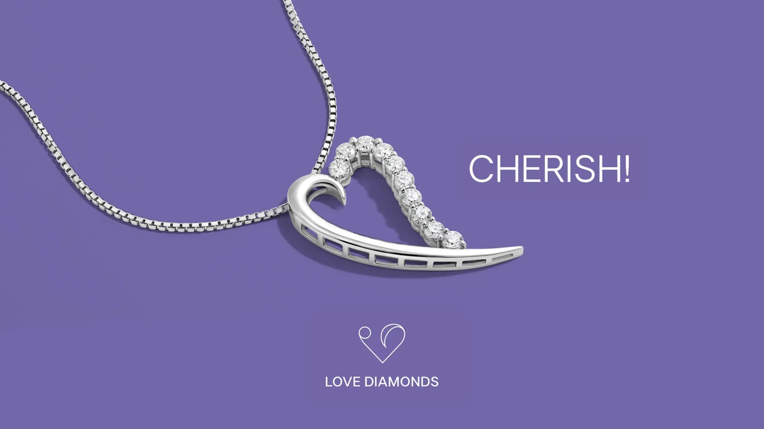 Studio-styled diamond pendant necklace with chain, professionally photographed for jewellery brand marketing by ProductPixels Singapore